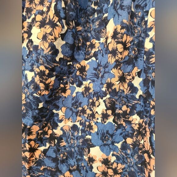 Free People Linen Blend Pattern Play Mini Floral Dress Cool Combo, Boho | M - Picture 7 of 12